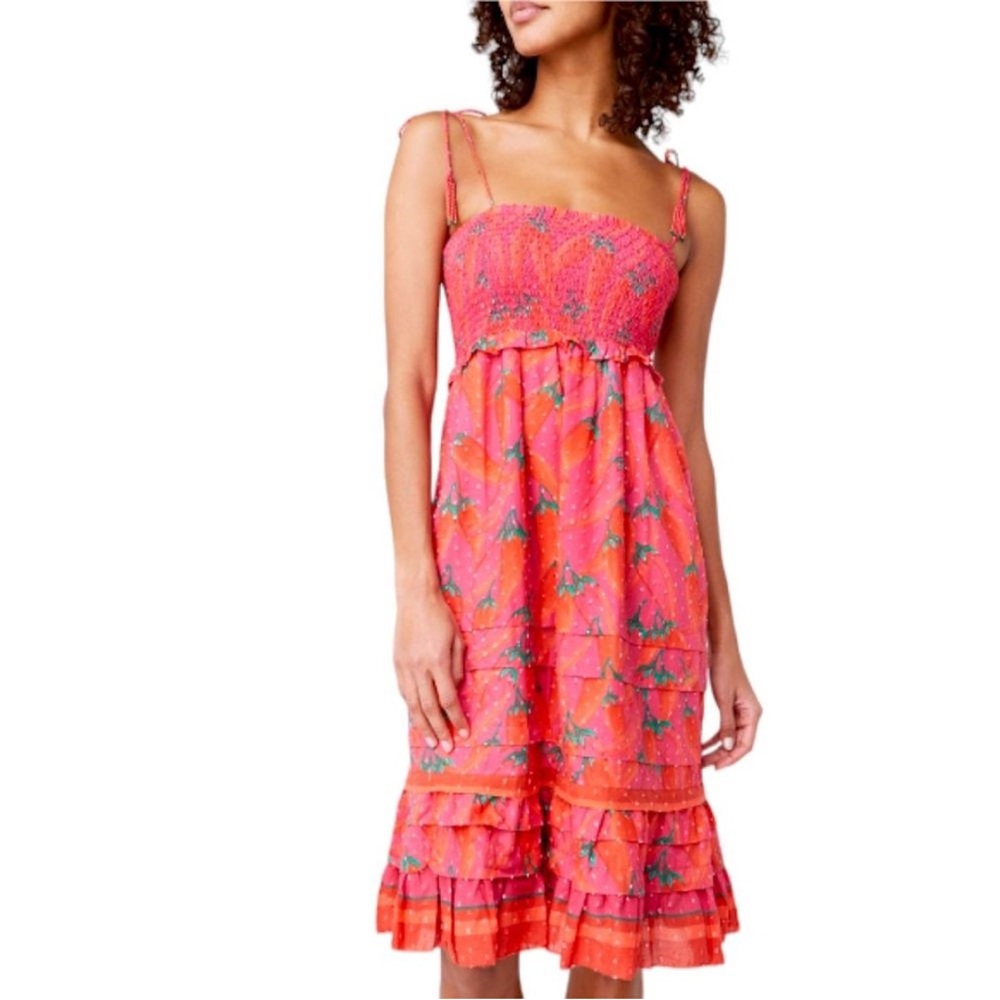 Farm Rio Chili Pepper Dress Sz S